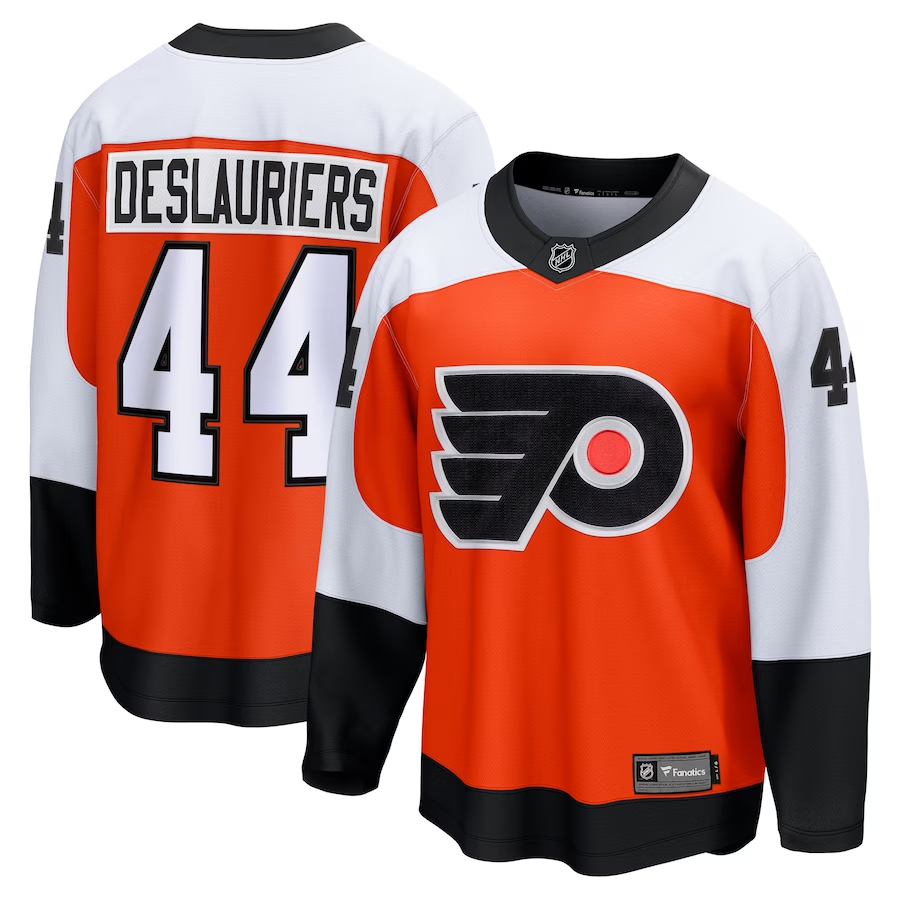 Men's Philadelphia Flyers Nicolas Deslauriers #44 Orange Jersey